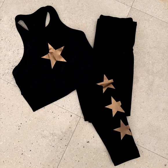 Strut This Star leggings with matching bra (COPPER STAR)
**never worn** - Picture 2 of 8